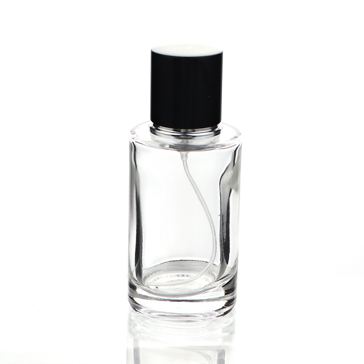 30ml 50ml black clear square spray bottle glass perfume bottle